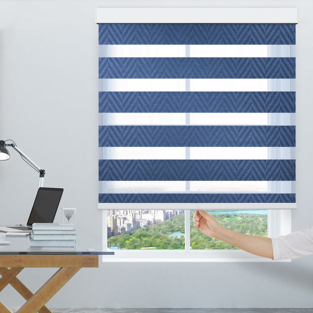 ANJIAR  Cordless Zebra Shades - 70% Blackout