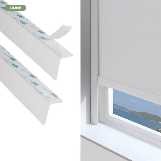 ANJIAR L-Shaped Light Blockers for Roller & Zebra Shades